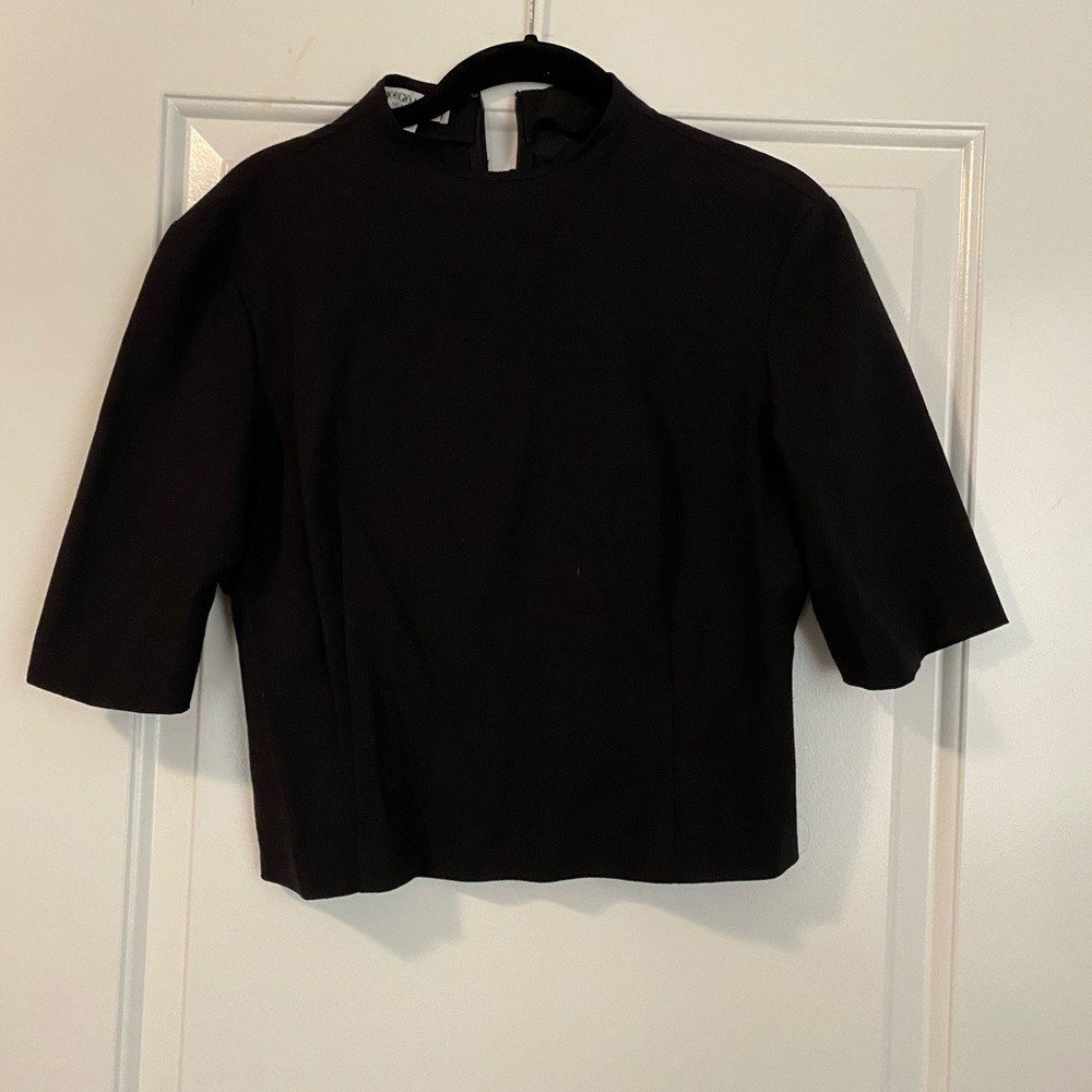 Emporio Armani Black Crop Top